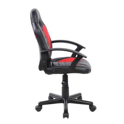 Blue Adjustable Height Swivel Rolling Gaming Chair HomeRoots