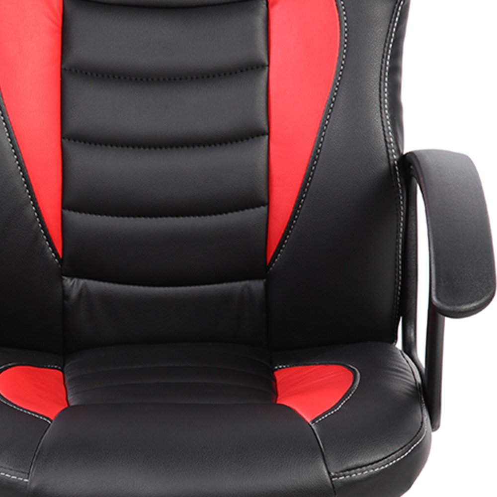 Blue Adjustable Height Swivel Rolling Gaming Chair — view 13