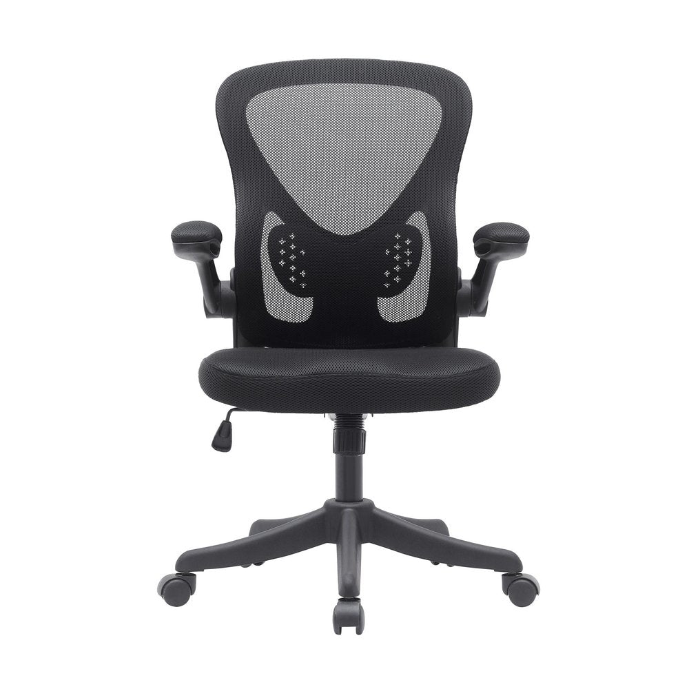 Black Swivel Rolling Office Chair — view 2