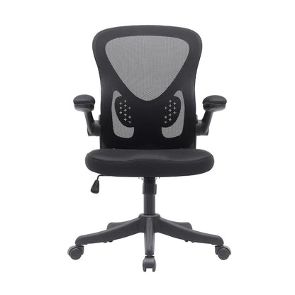 Black Swivel Rolling Office Chair HomeRoots
