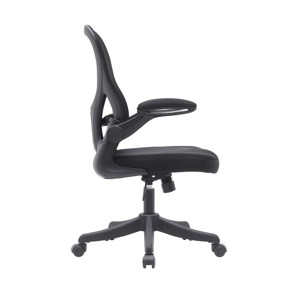 Black Swivel Rolling Office Chair HomeRoots