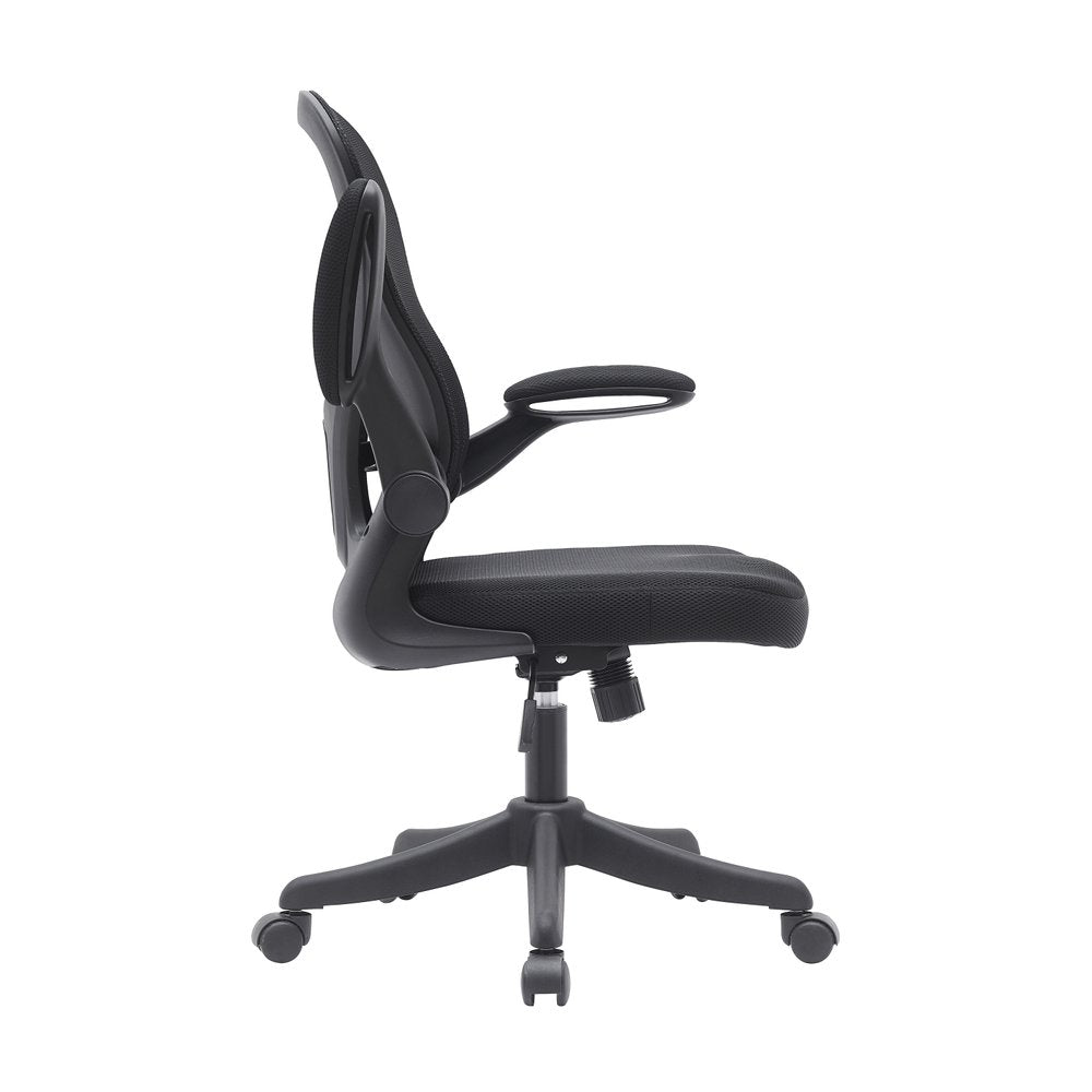 Black Swivel Rolling Office Chair — view 5