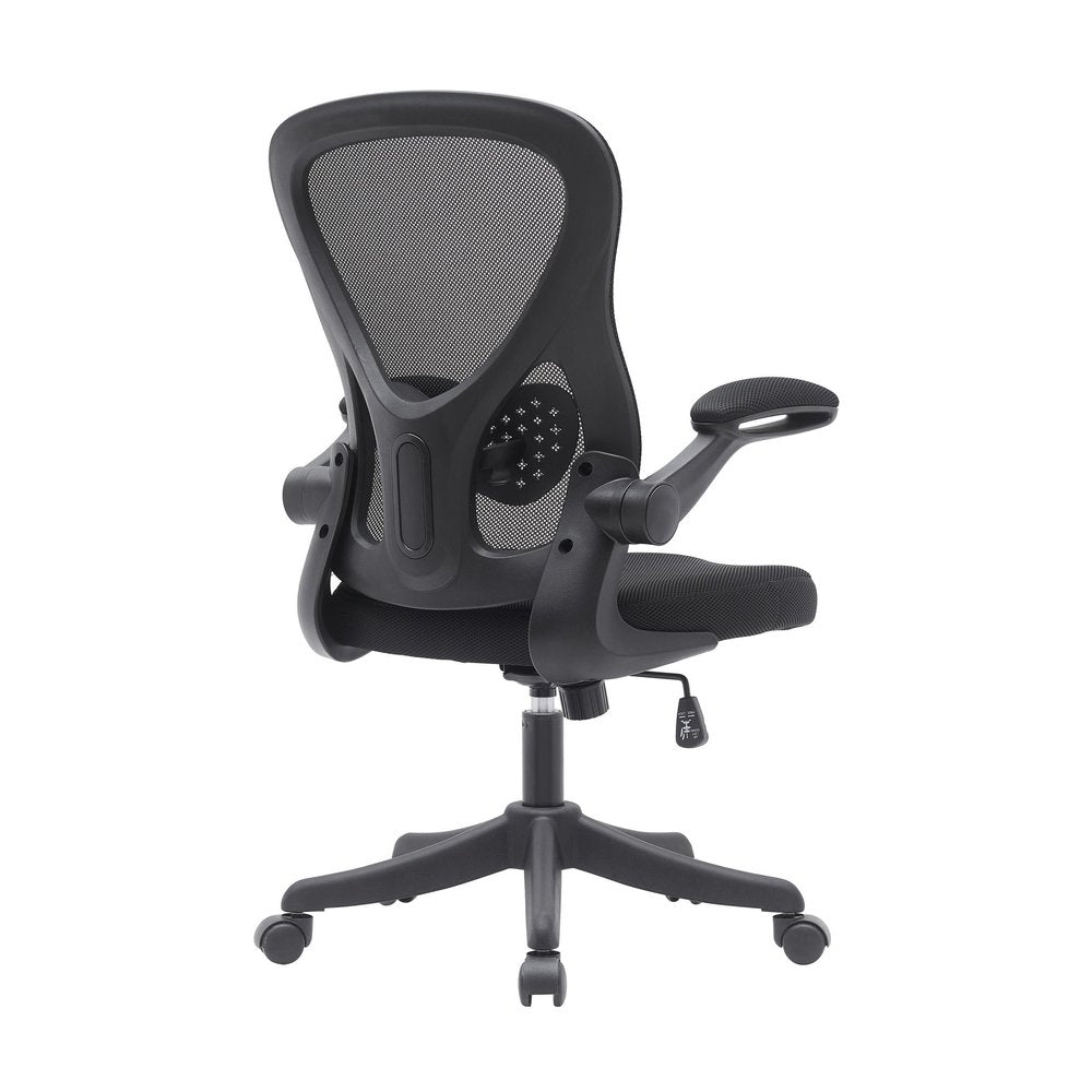 Black Swivel Rolling Office Chair HomeRoots