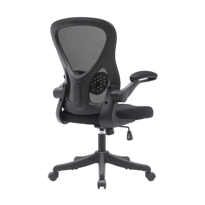 Black Swivel Rolling Office Chair HomeRoots