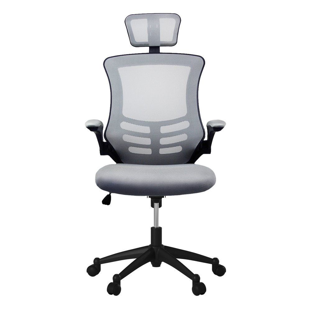 Black Adjustable Height Swivel Rolling Executive Office Chair — view 9