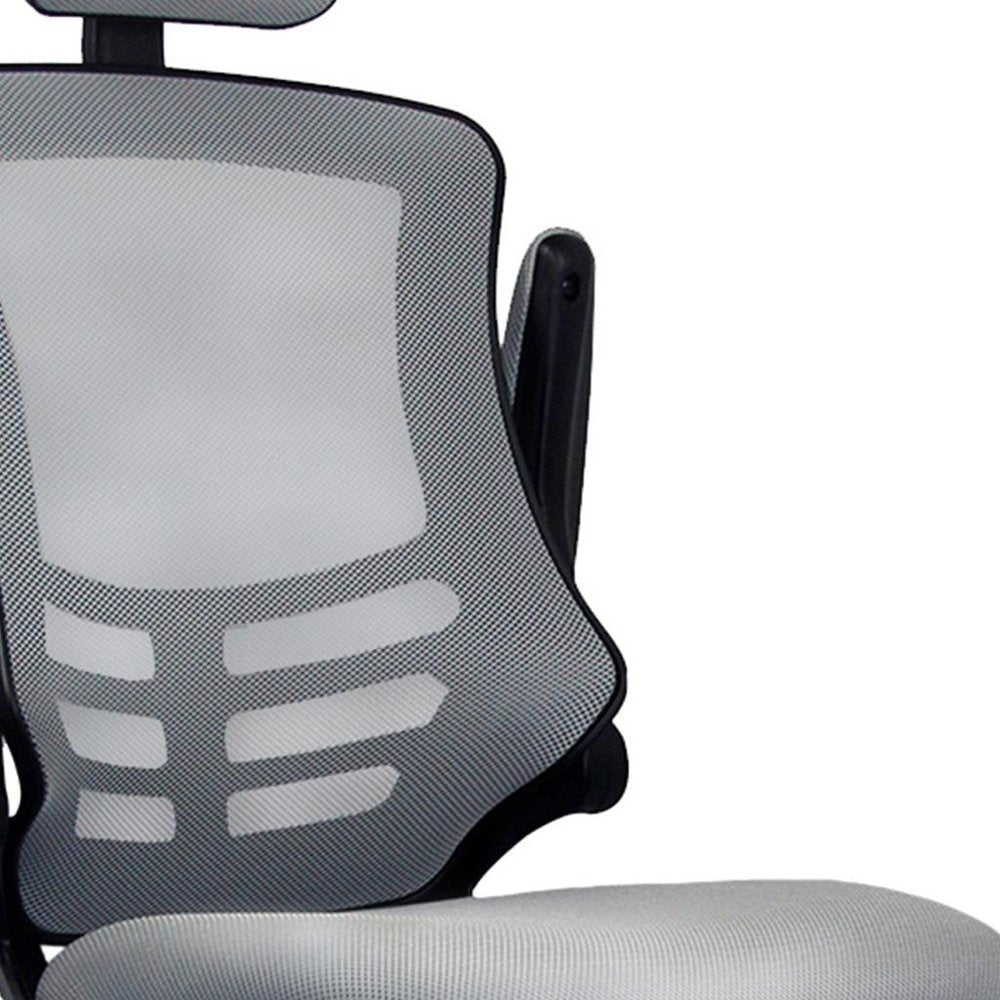 Black Adjustable Height Swivel Rolling Executive Office Chair — view 13