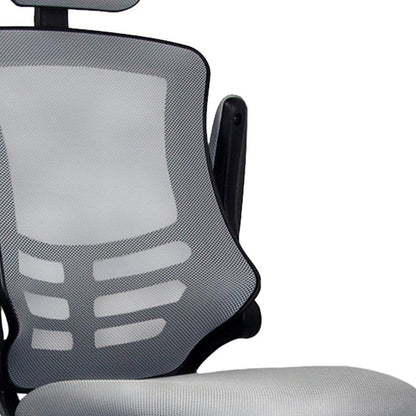 Black Adjustable Height Swivel Rolling Executive Office Chair HomeRoots