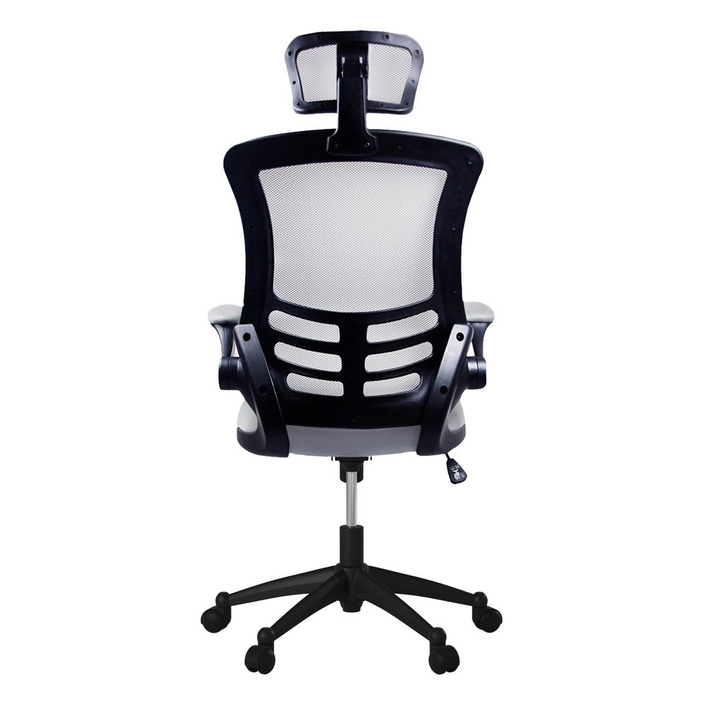 Black Adjustable Height Swivel Rolling Executive Office Chair — view 10