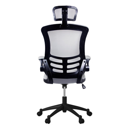 Black Adjustable Height Swivel Rolling Executive Office Chair HomeRoots
