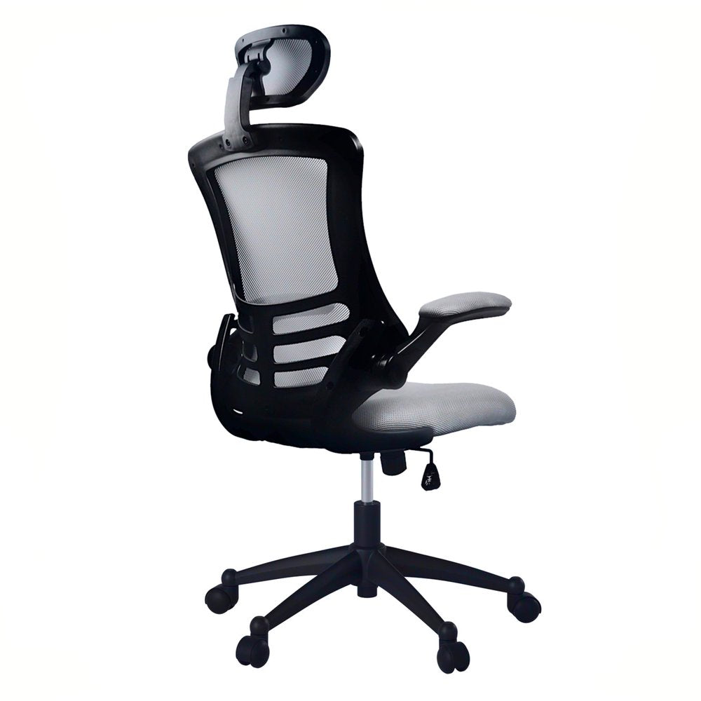 Black Adjustable Height Swivel Rolling Executive Office Chair — view 12