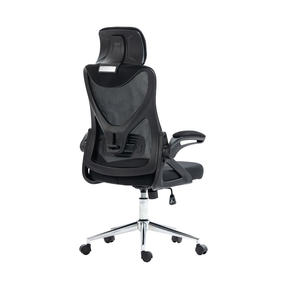 Black Adjustable Height Swivel Rolling Office Chair — view 5