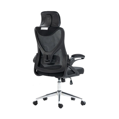 Black Adjustable Height Swivel Rolling Office Chair HomeRoots