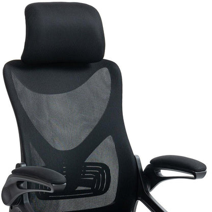 Black Adjustable Height Swivel Rolling Office Chair HomeRoots