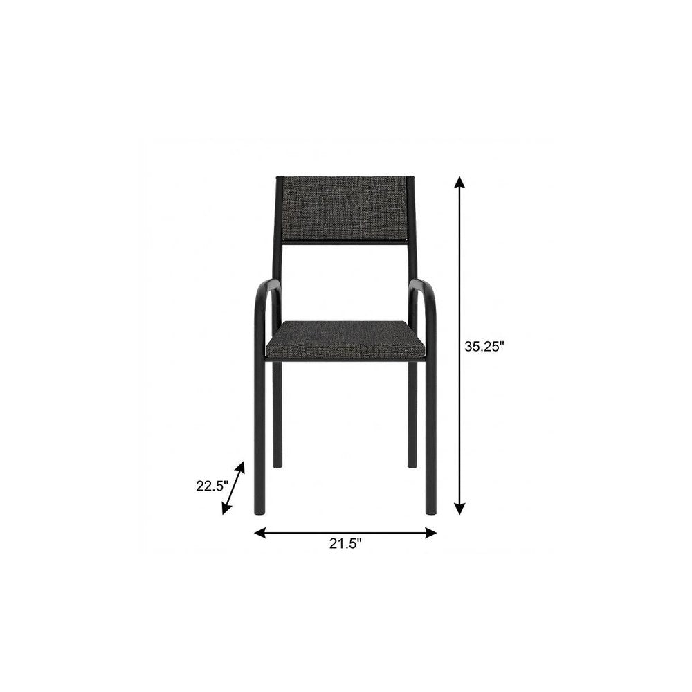 Charcoal And Black Office Chair — view 9