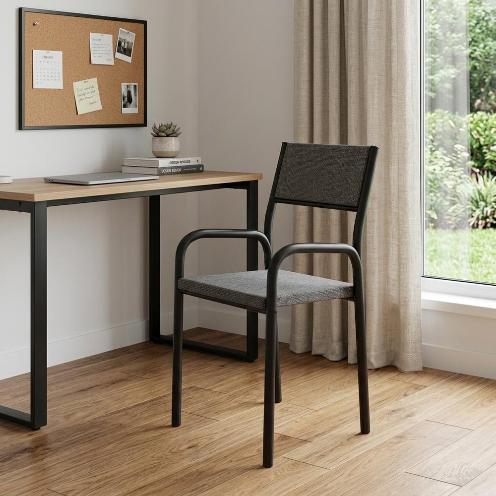 Charcoal And Black Office Chair — view 10