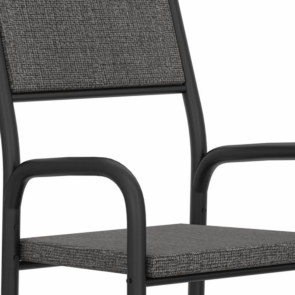 Charcoal And Black Office Chair — view 7