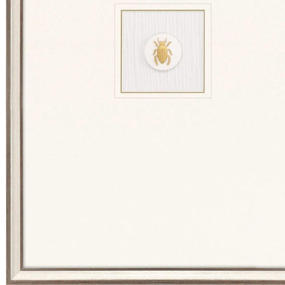 Beetle Intaglio Silver Framed Wall Art HomeRoots