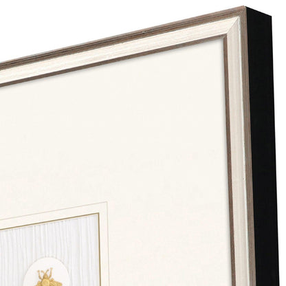 Bumblebee Intaglio Silver Framed Wall Art HomeRoots