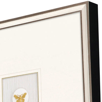 Butterfly Intaglio Silver Framed Wall Art HomeRoots