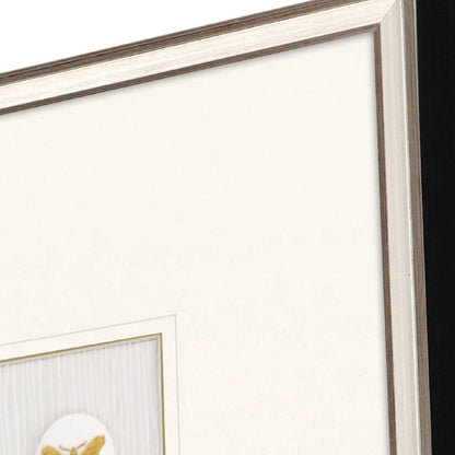 Butterfly Intaglio Silver Framed Wall Art HomeRoots