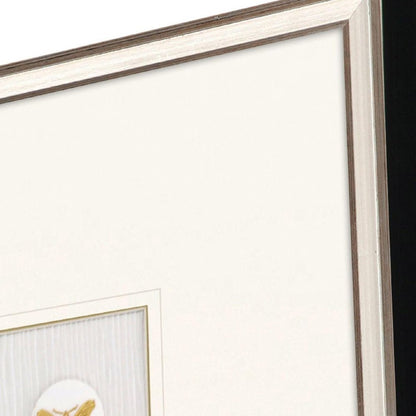 Butterfly Intaglio Silver Framed Wall Art HomeRoots