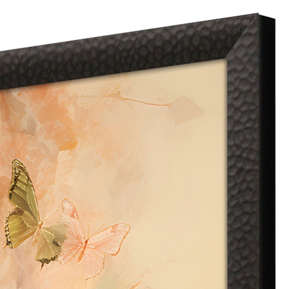 Butterfly Tower Black Framed Wall Art