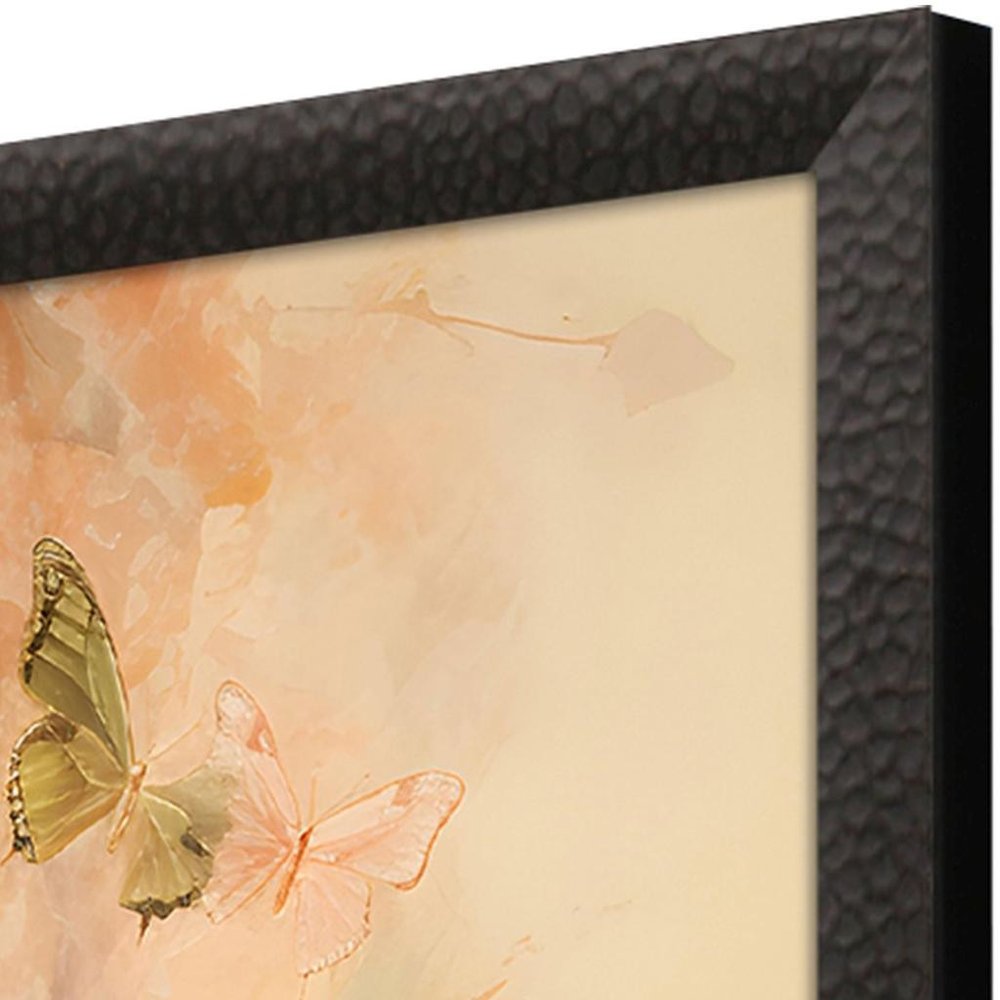 Butterfly Tower Black Framed Wall Art