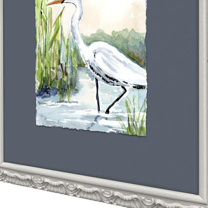 Set Of Two Wading in Shallows Set of Set Gray Framed Wall Art HomeRoots