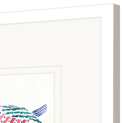 Set Of Three Conversation Birds II Set of 3 White Framed Wall Art HomeRoots