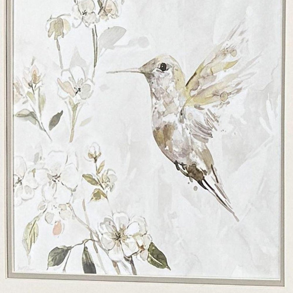 Set Of Two Hummingbird Song Set of Set Gold Framed Wall Art — view 3