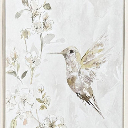 Set Of Two Hummingbird Song Set of Set Gold Framed Wall Art HomeRoots
