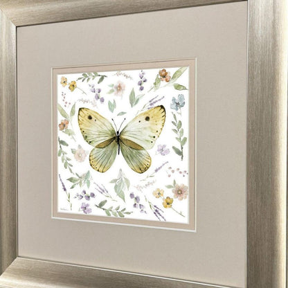 Set Of Two Organic Nature Set of Set Silver Framed Wall Art HomeRoots