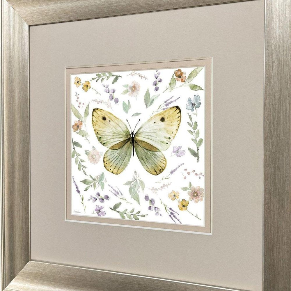 Set Of Two Organic Nature Set of Set Silver Framed Wall Art — view 4