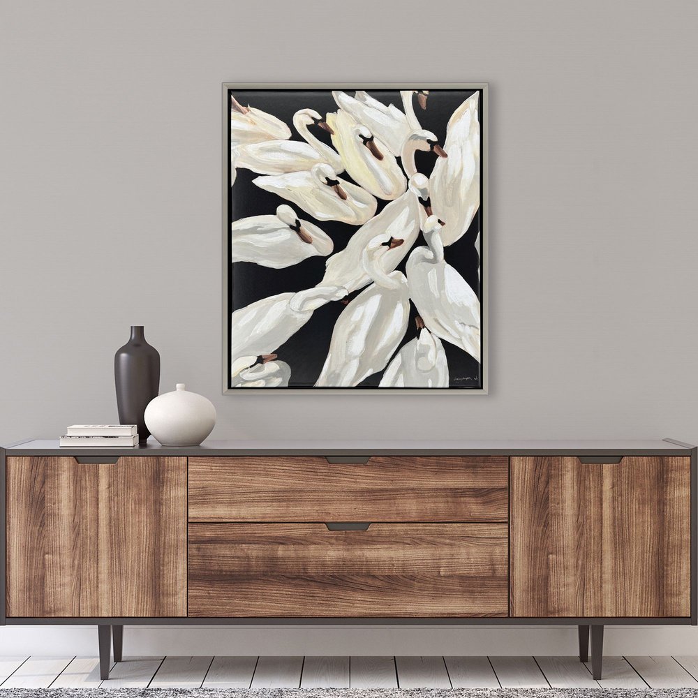 Bevy Silver Floater Frame Wall Art