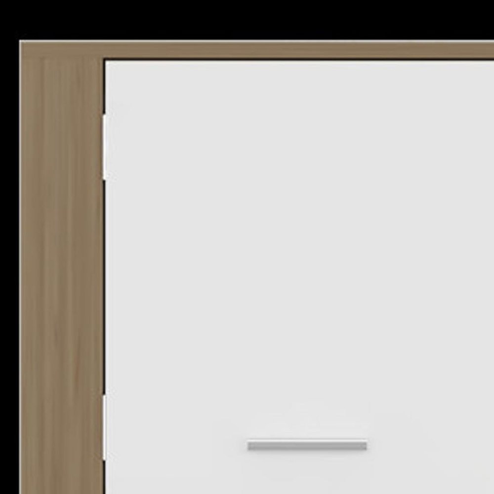 53" Beige Wood One Tier Bookcase with One Door — view 4