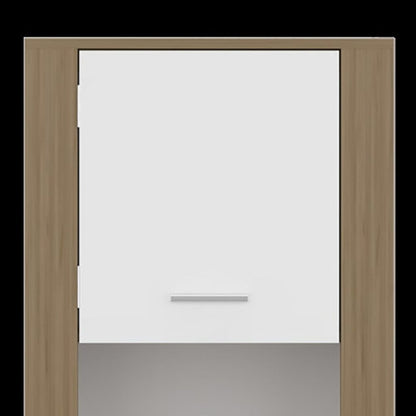 53" Beige Wood One Tier Bookcase with One Door HomeRoots