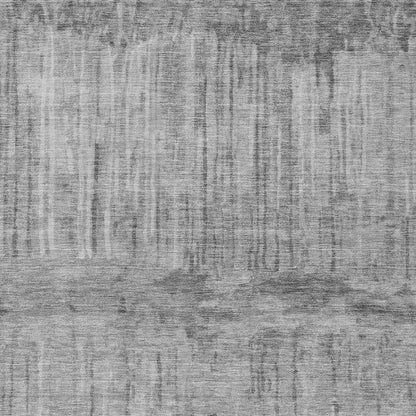 8' X 10' Gray And Silver Abstract Washable Indoor Outdoor Area Rug HomeRoots