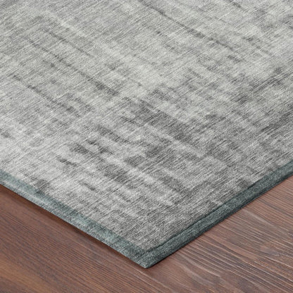 10' X 14' Gray And Silver Abstract Washable Indoor Outdoor Area Rug HomeRoots