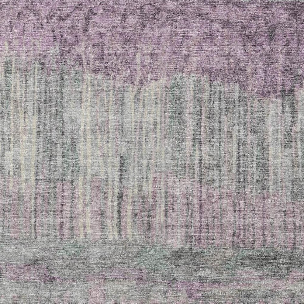 3' X 5' Lavender And Plum Abstract Washable Indoor Outdoor Area Rug HomeRoots