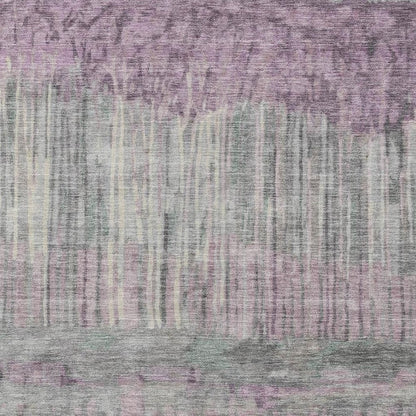 3' X 5' Lavender And Plum Abstract Washable Indoor Outdoor Area Rug HomeRoots