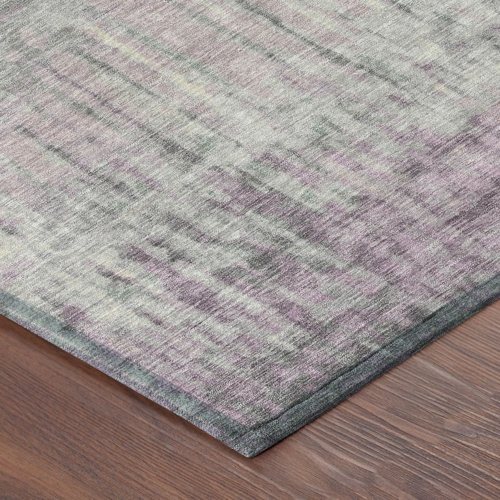 8' Lavender And Plum Round Abstract Washable Indoor Outdoor Area Rug HomeRoots