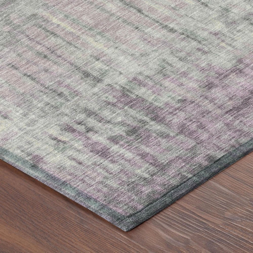 8' Lavender And Plum Round Abstract Washable Indoor Outdoor Area Rug HomeRoots