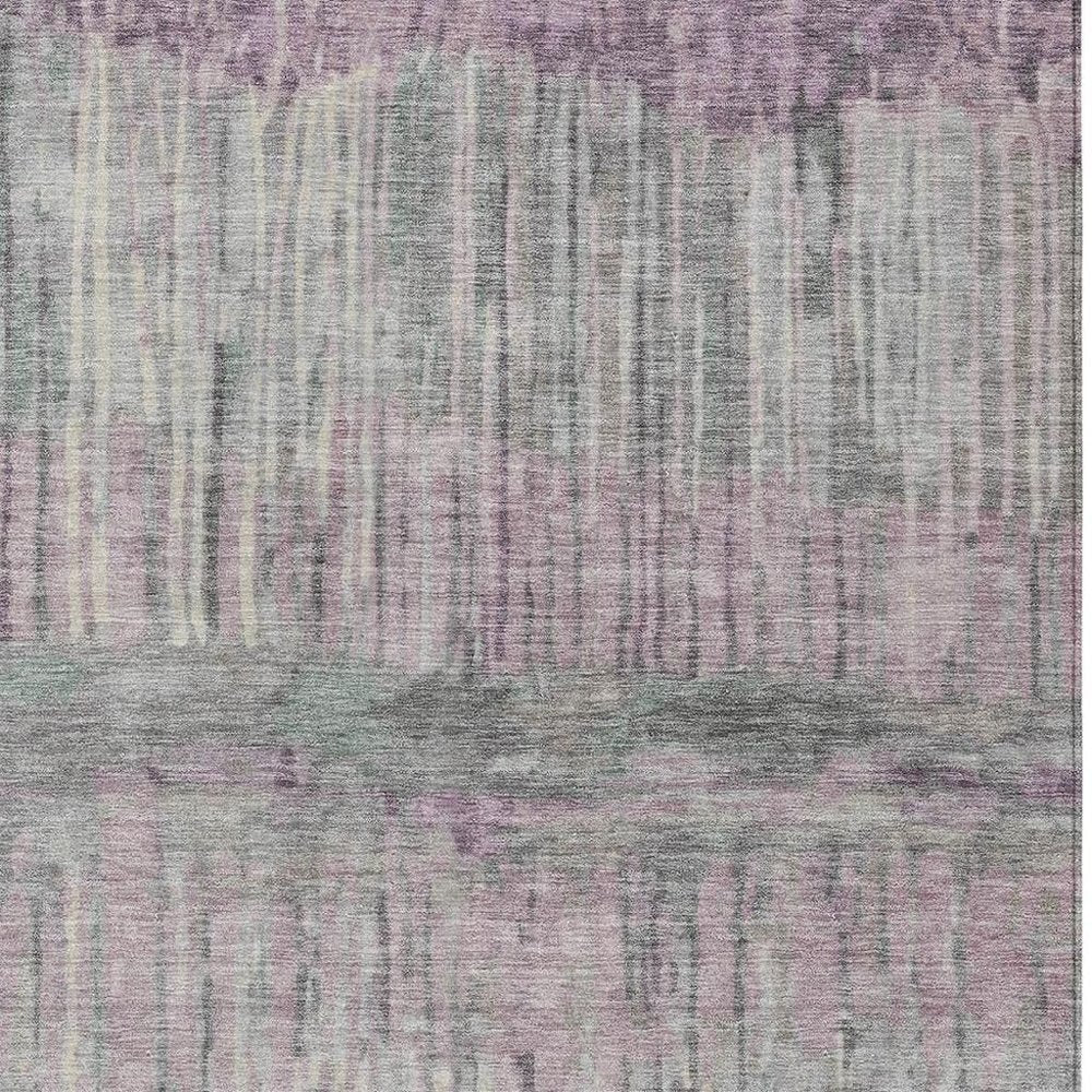 8' X 10' Lavender And Plum Abstract Washable Indoor Outdoor Area Rug HomeRoots