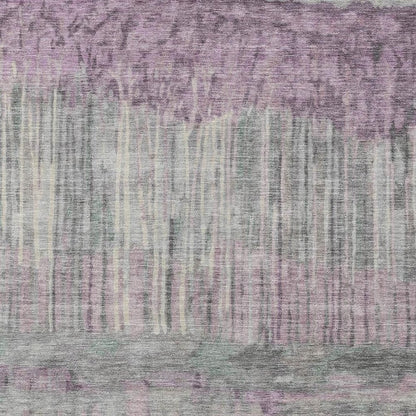 10' X 14' Lavender And Plum Abstract Washable Indoor Outdoor Area Rug HomeRoots
