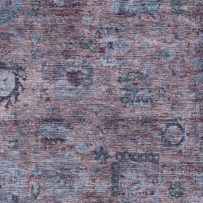 10' X 14' Plum And Brown Abstract Washable Indoor Outdoor Area Rug HomeRoots