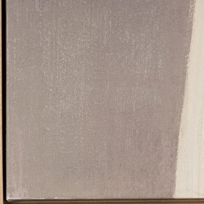 Unspoken Hand Painted Light Brown Floater Frame Wall Art
