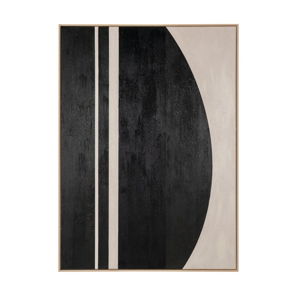 Drift Beyond I Hand Painted Light Brown Floater Frame Wall Art — view 2