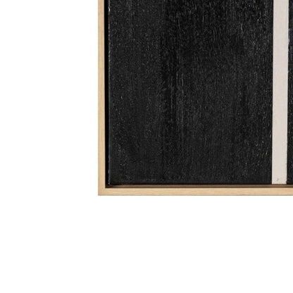 Drift Beyond I Hand Painted Light Brown Floater Frame Wall Art