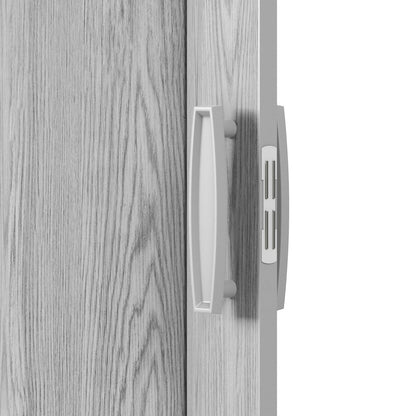 80" X 36" Gray PVC Accordion Door