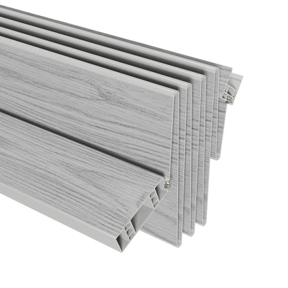 80" X 36" Gray PVC Accordion Door